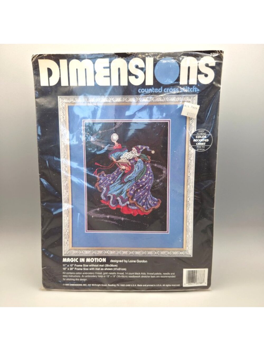 Magic In Motion Dimensions Counted Cross Stitch 3788 Wizard Design INCOMPLETE